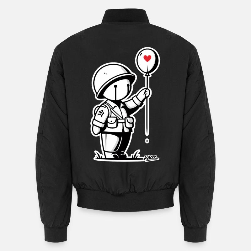 Loving Tiny Soldier Balloon Unisex Bomber Jacket