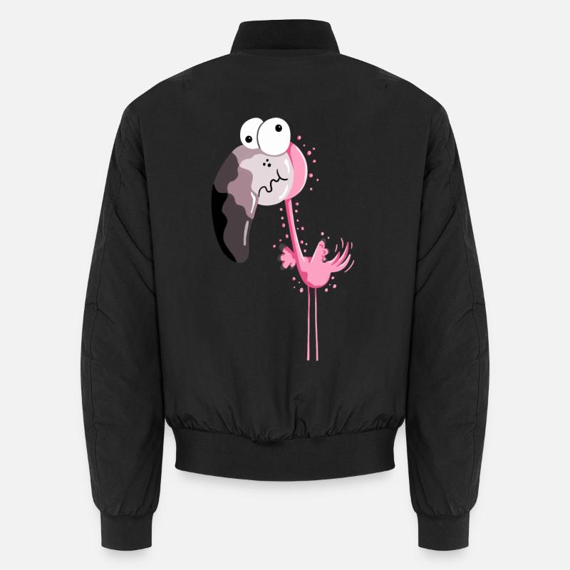 Flamant rose drôle - Comique - cadeau Bomber unisexe