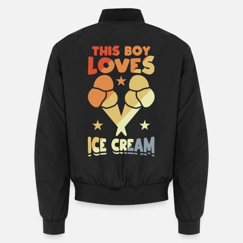 Ce garçon adore la crème glacée Bomber unisexe