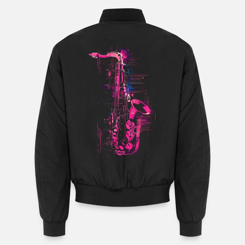 Graphisme pour saxophone Bomber unisexe
