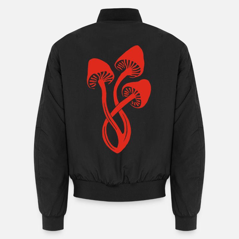 Trio roter Pilze Unisex Bomberjacke