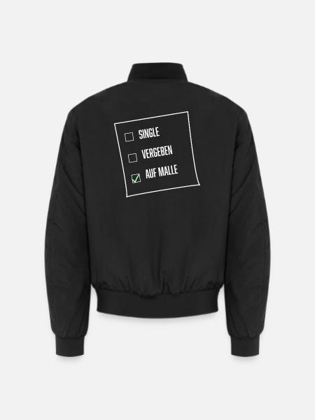 Malle -Mallorca- Shirt - Unisex Bomberjacke - Schwarz