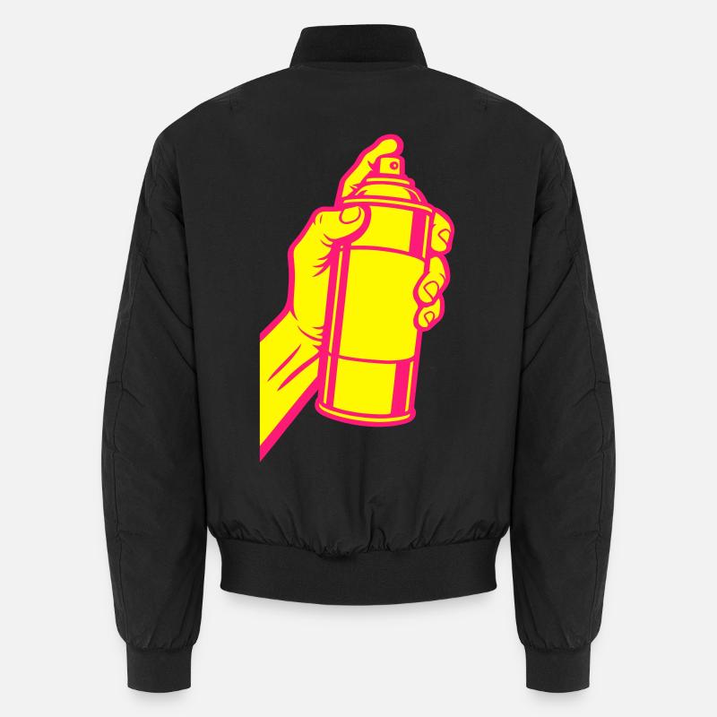 Graffiti Spray Can Pop Art Unisex Bomber Jacket