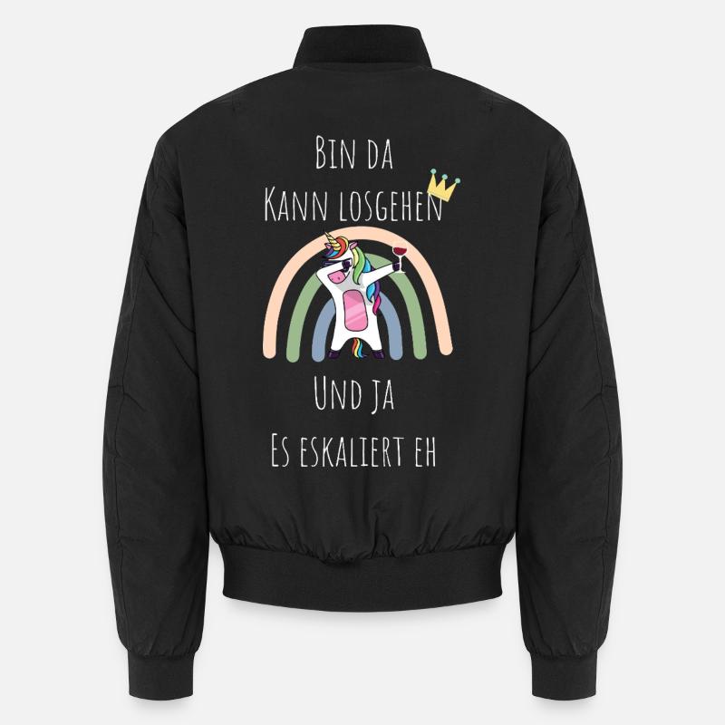 Unicorn Rainbow Escalation Unisex Bomber Jacket
