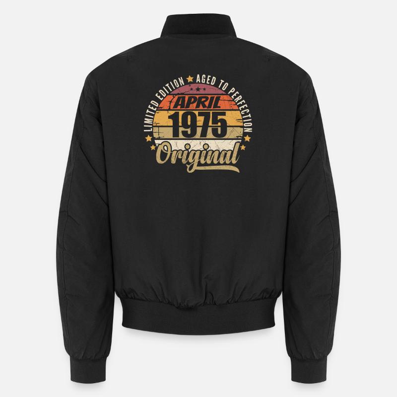 April 1975 Geburtstagsgeschenk Unisex Bomberjacke