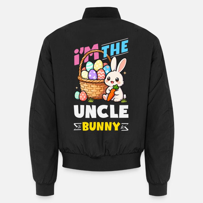 Joyeuse Pâques, douce chasse aux œufs du lapin, œufs de Pâques Bomber unisexe