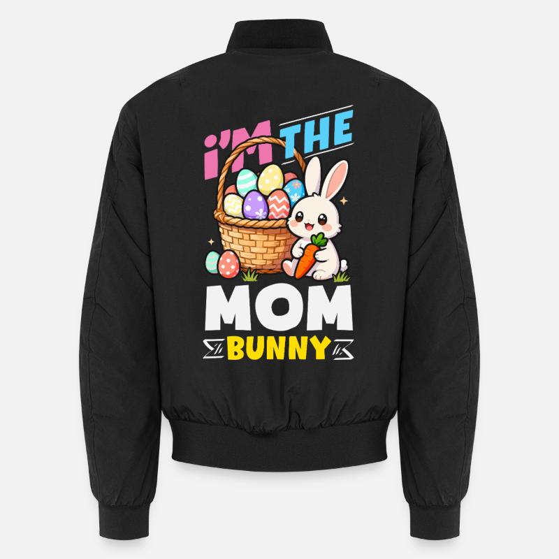 Joyeuse Pâques, douce chasse aux œufs du lapin, œufs de Pâques Bomber unisexe