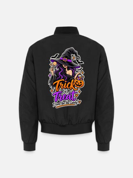 ⚫ Trick or Treat - I came for the Candy - Dark - Unisex Bomberjacke - Schwarz