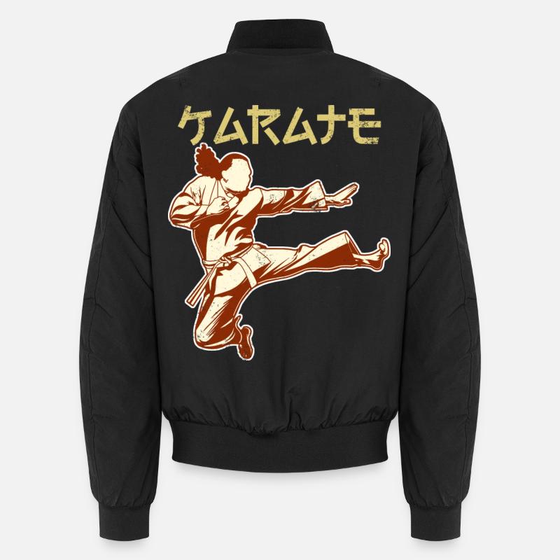 Karateka - Unisex Bomberjacke - Schwarz