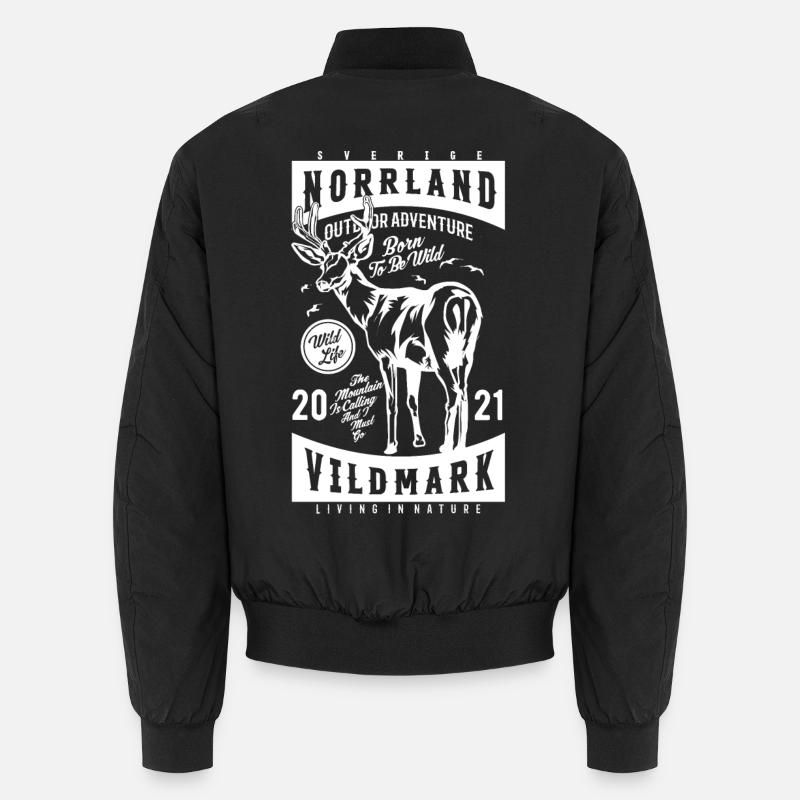 Norrland Vildmark 2021 - Bomber unisexe - noir