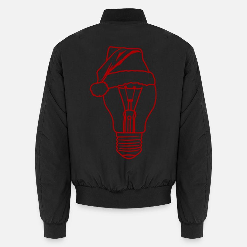 Christmas light - Unisex Bomber Jacket - black