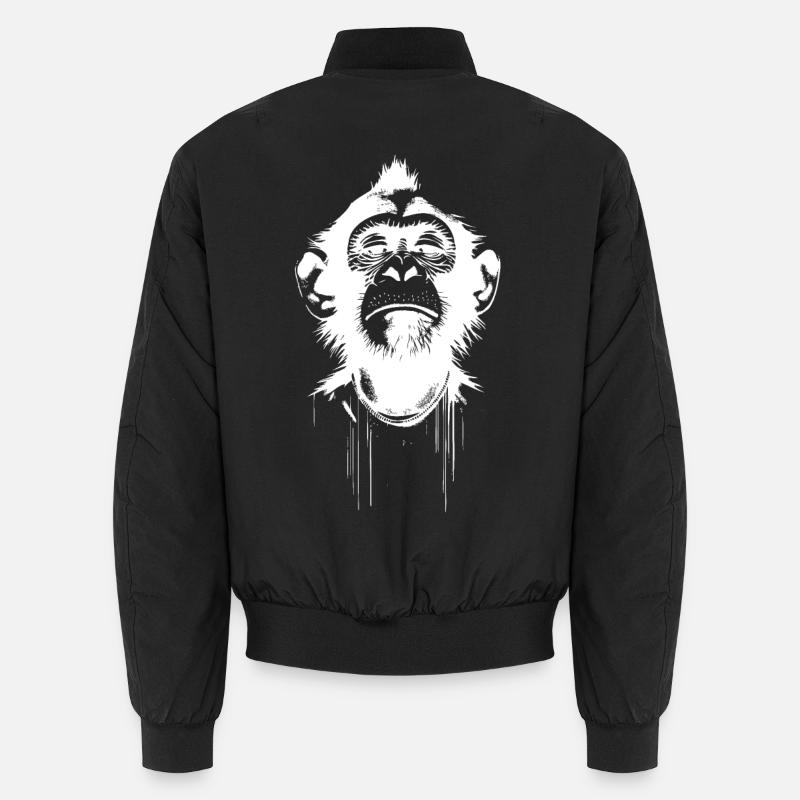 Président Singe - Bomber unisexe - noir