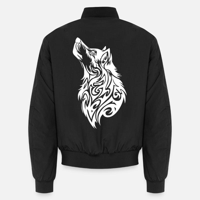 Tribal Wolf Tattoo Unisex Bomberjacke