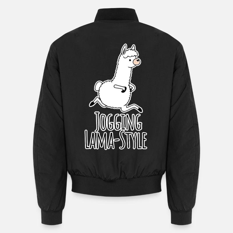 Des joggers style lama ! Courir à la fois et s’amuser ! Bomber unisexe