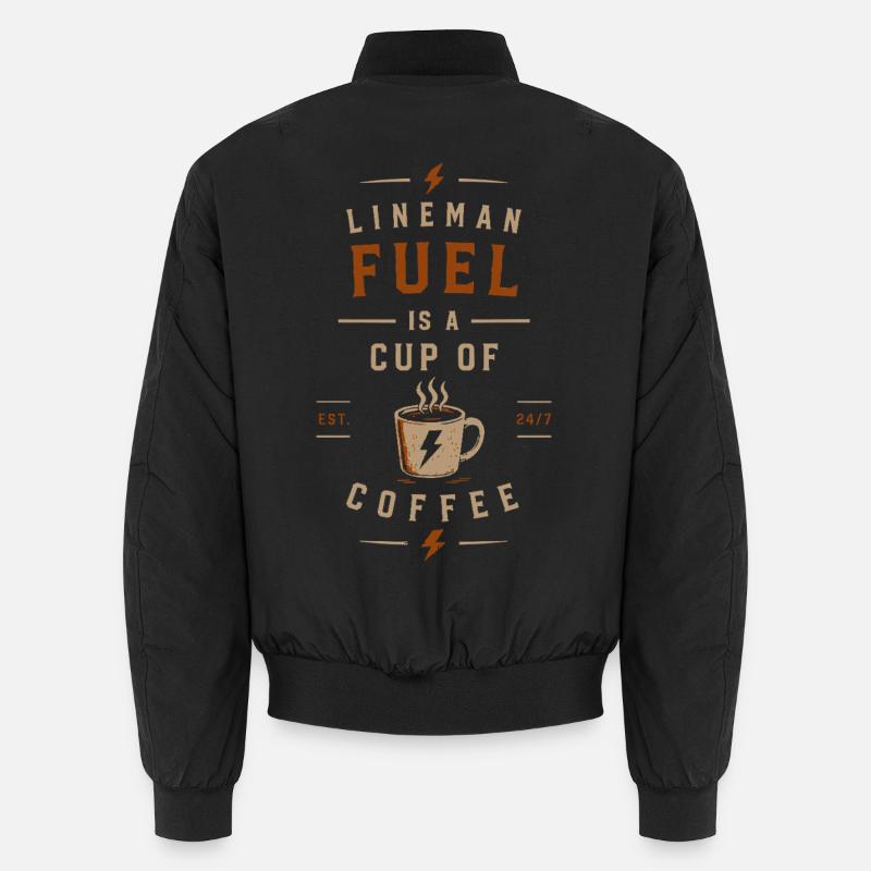 Electrician Coffee Energy Voltage Unisex Bomber Jacket