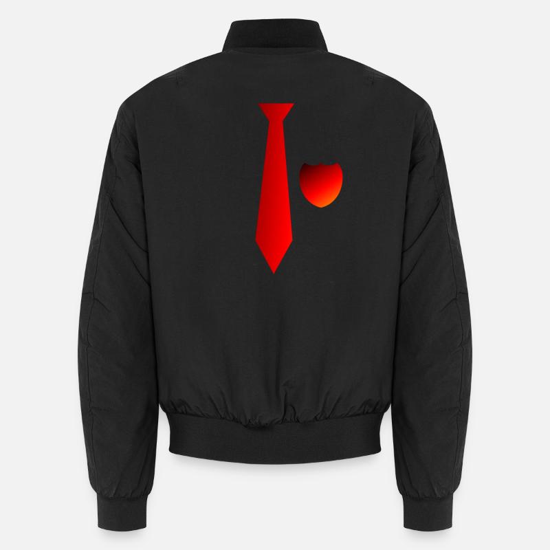 Gefälschte Krawatte Unisex Bomberjacke