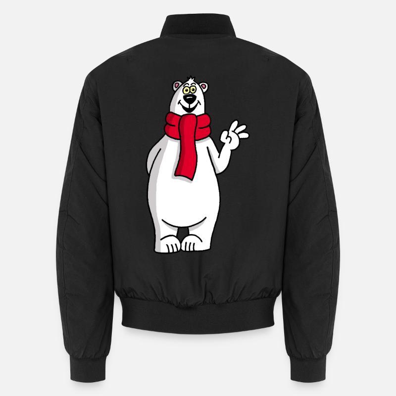Funny polar bear Unisex Bomber Jacket