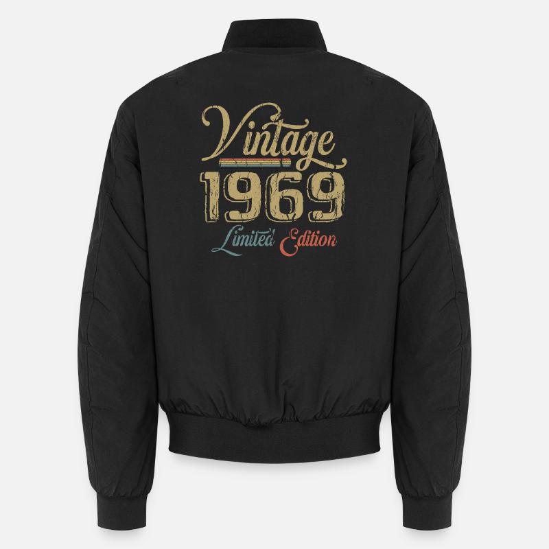 Millésime 1969 Édition limitée Naissance Année 1969 Bomber unisexe