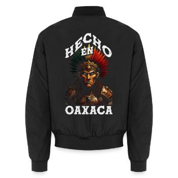 Mexiko Stolz & Heimat Mexikaner Mexico Flagge - Unisex Bomberjacke - Schwarz - Hinten - AI Model Male 185 light (185cm)