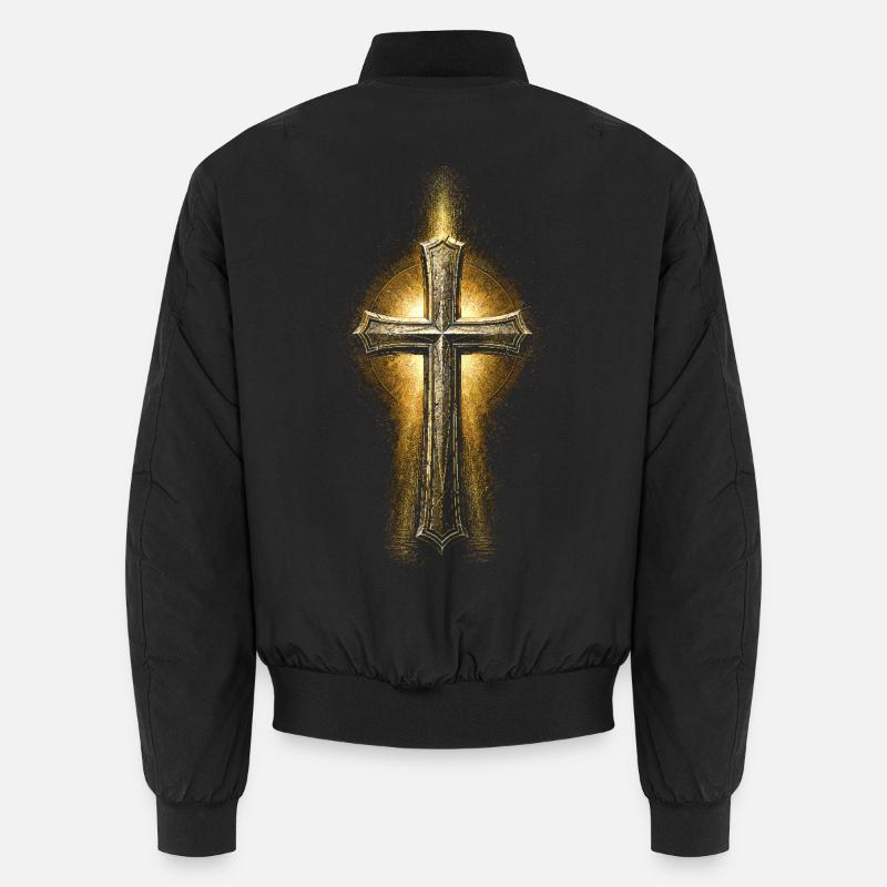 Chaplain, cleric, pastor - Unisex Bomber Jacket - black