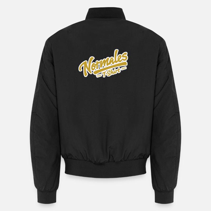 T-shirt normal jaune - Bomber unisexe - noir