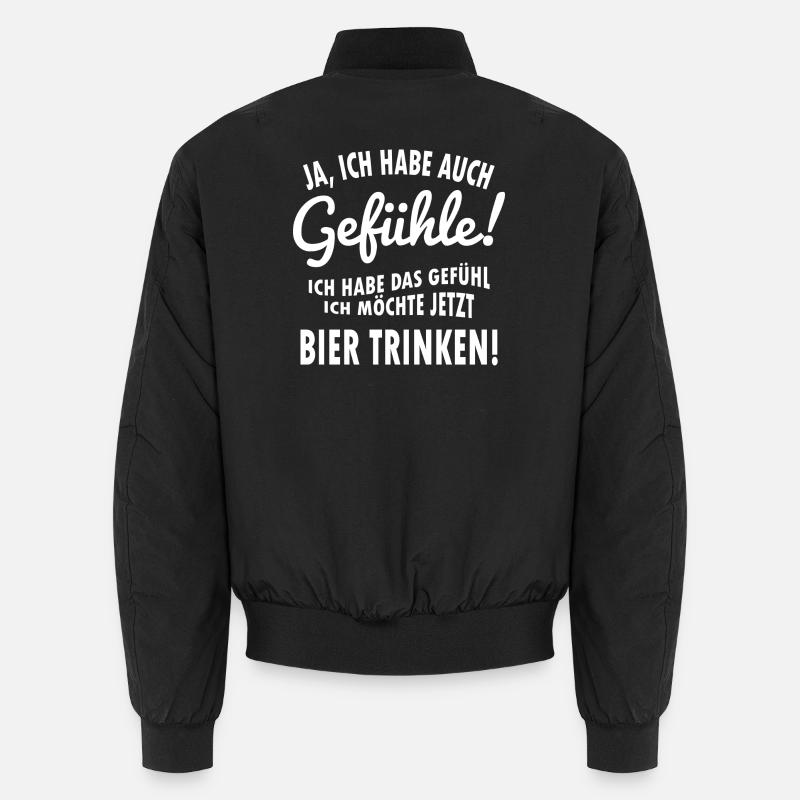 Bier trinken! Unisex Bomberjacke