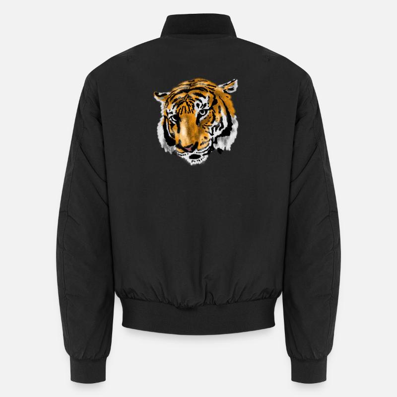 tigre - Bomber unisexe - noir