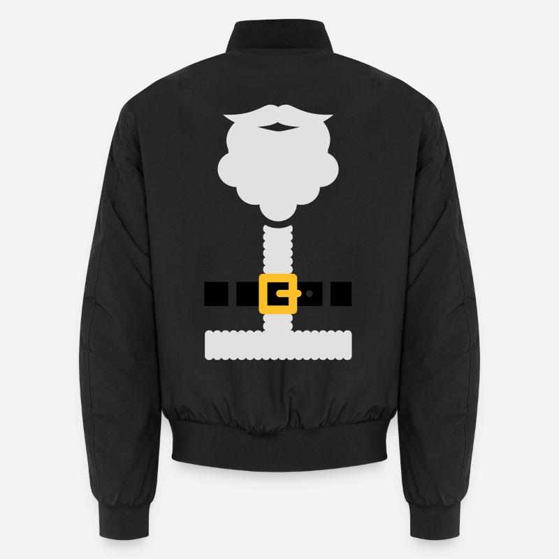 Santa suit and beard - Unisex Bomber Jacket - black