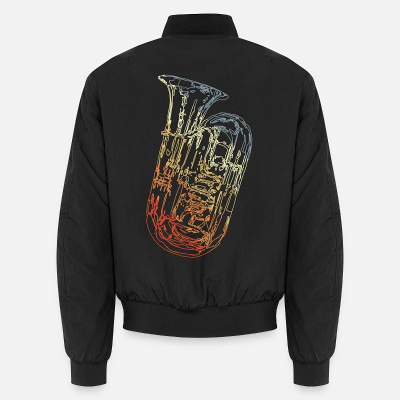 Tuba - Unisex Bomber Jacket - black