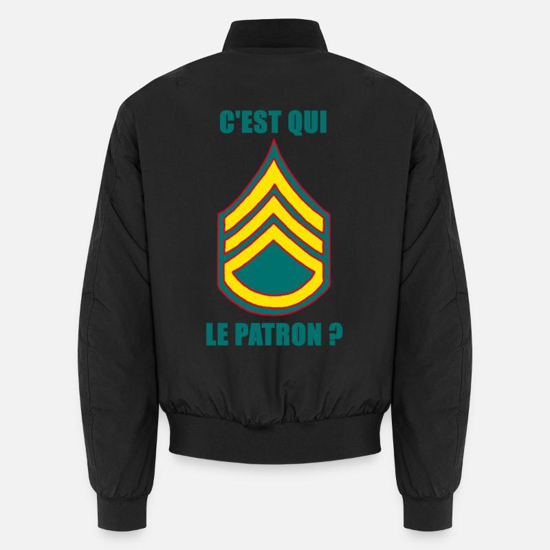 Who's the ? - Unisex Bomber Jacket - black
