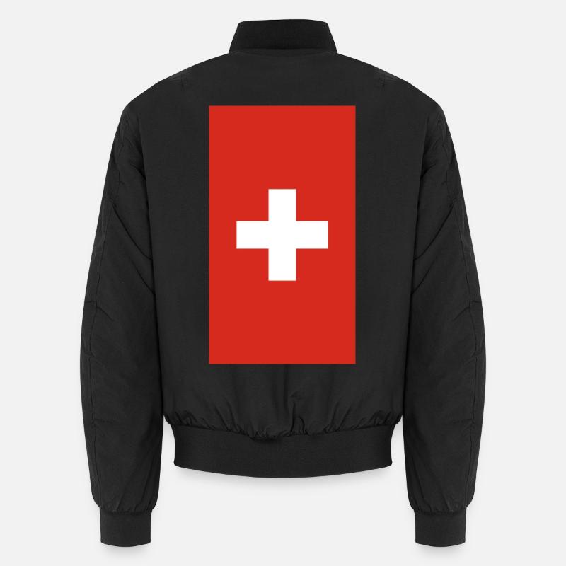 Cas téléphonique de drapeau suisse Bomber unisexe