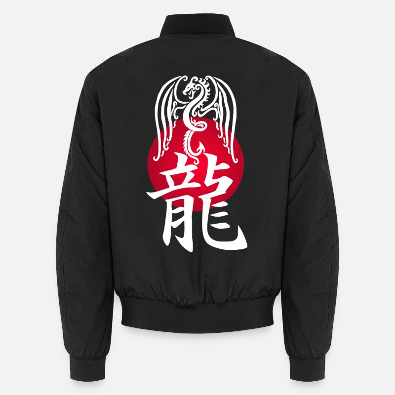 White Dragon from Japan Unisex Bomber Jacket
