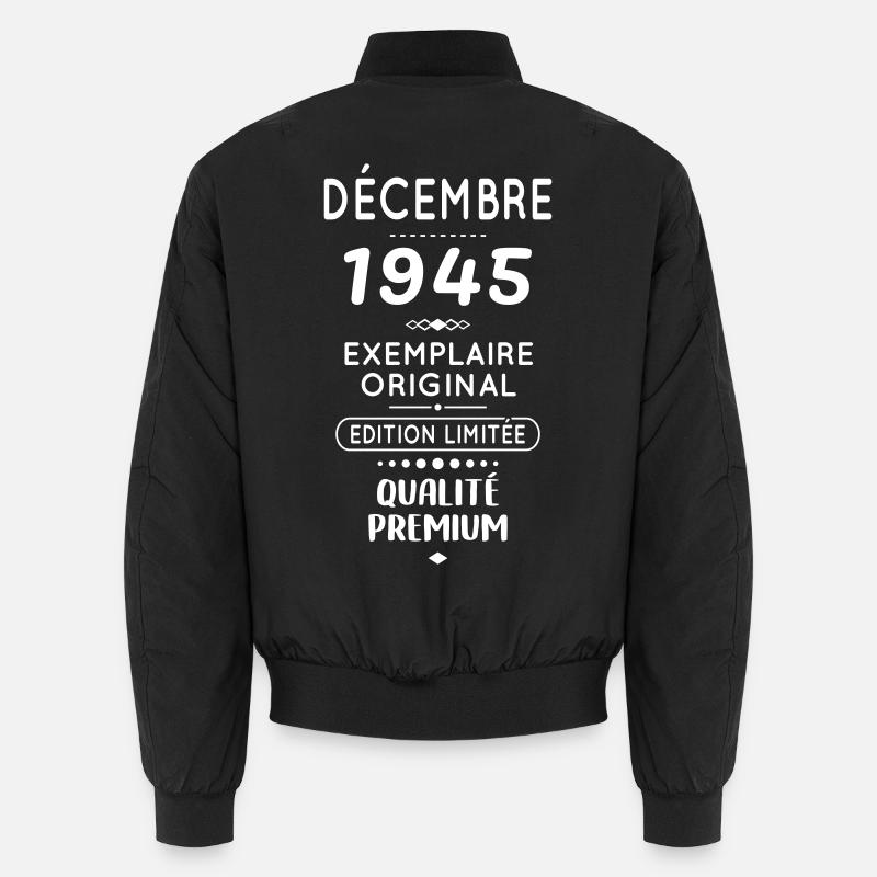 80th Anniversary - December 1945 Original Unisex Bomber Jacket