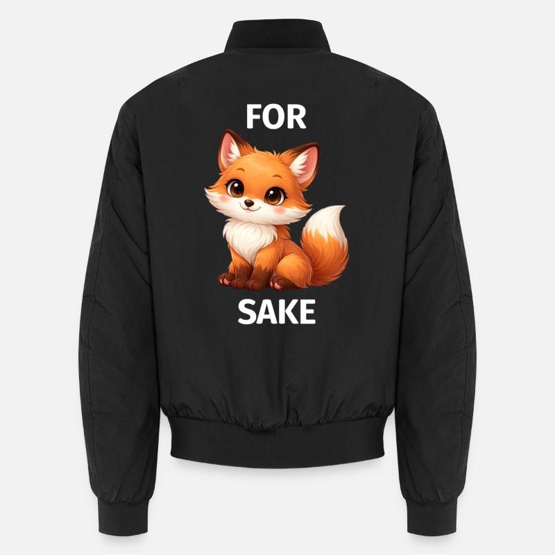 Um Fox' Willen - Unisex Bomberjacke - Schwarz