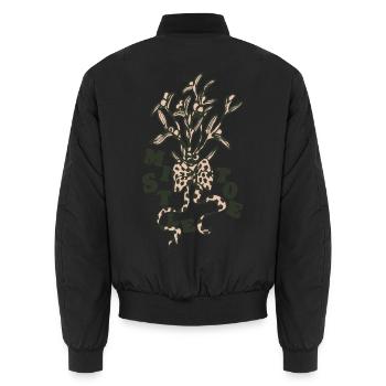 Mistel - Unisex Bomberjacke - Schwarz - Hinten - AI Model Male 185 light (185cm)