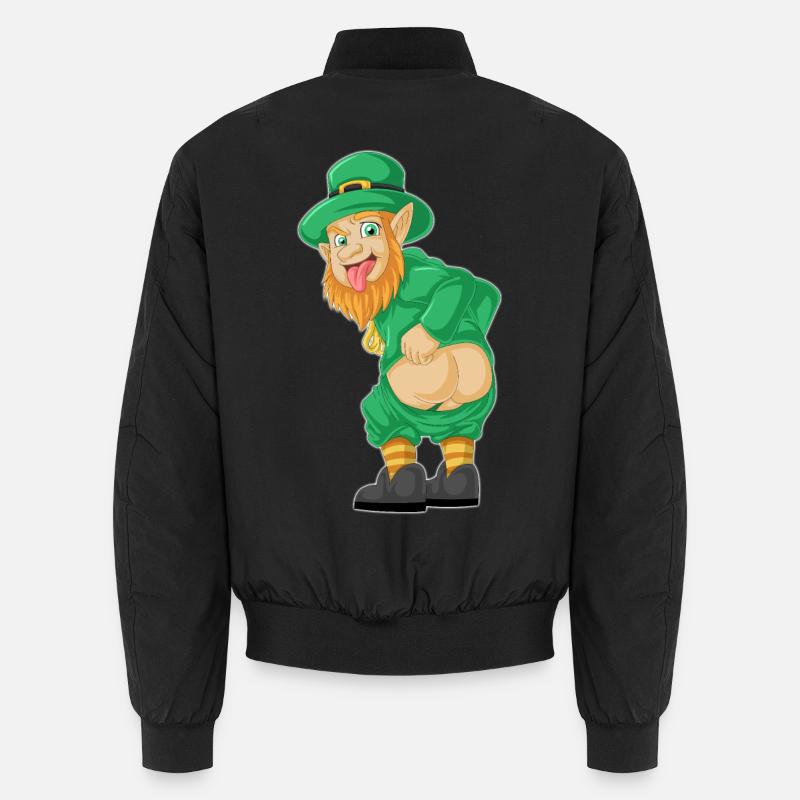 Chemise drôle de leprechaun – Te de la Saint-Patrick Bomber unisexe