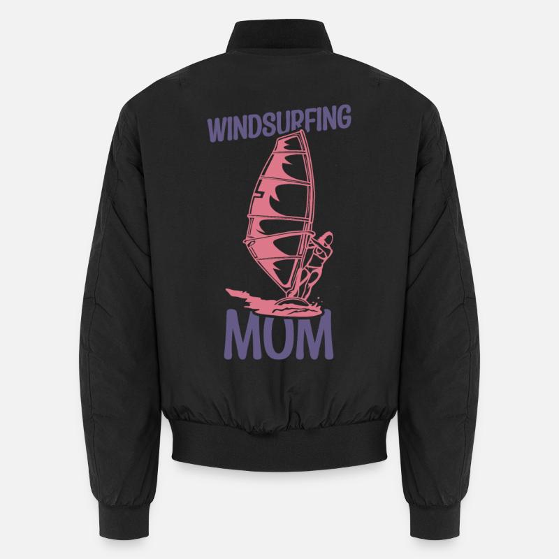 Windsurfing Mutter - Unisex Bomberjacke - Schwarz