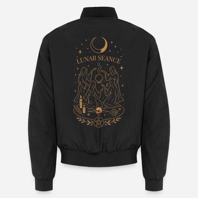 Samhain Lunar Séance Witch Moon Ritual Art Unisex Bomber Jacket