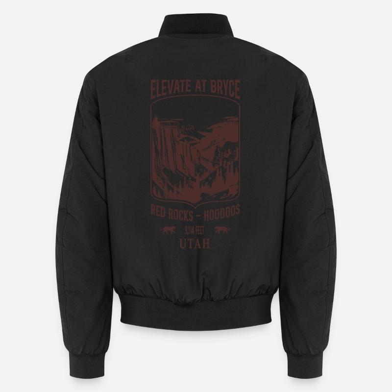 Elevate bei Bryce - Unisex Bomberjacke - Schwarz