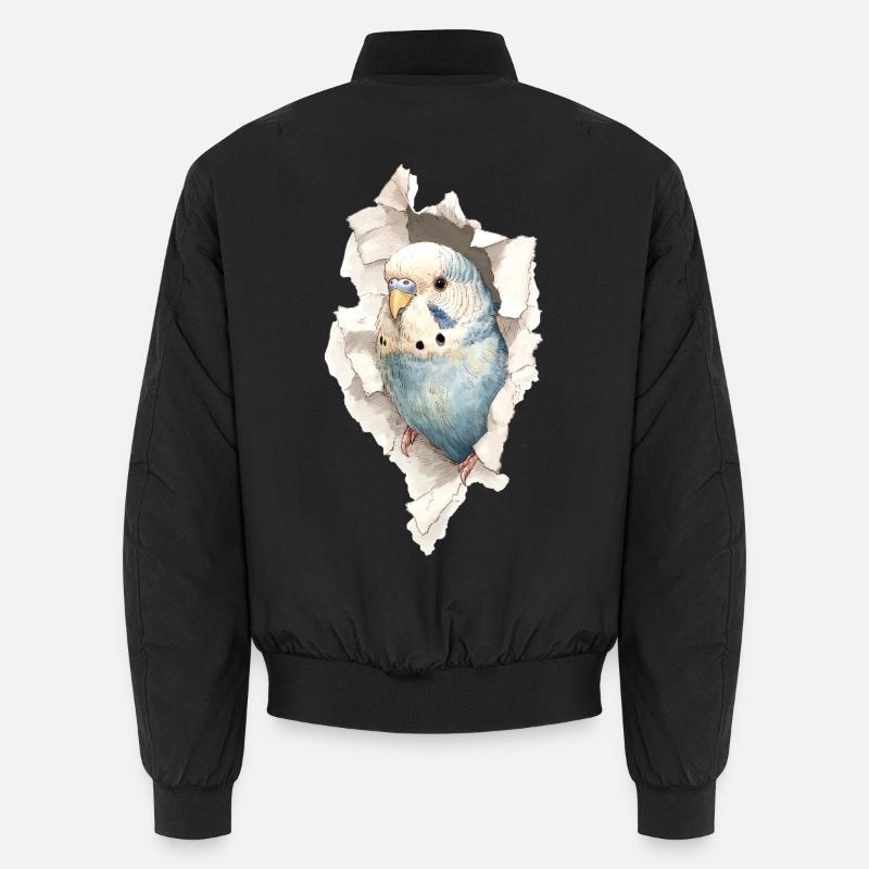 Wellensittich Unisex Bomberjacke