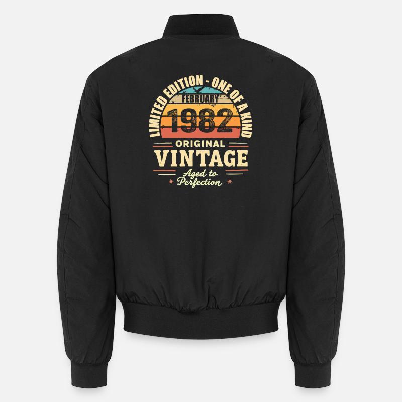 Februar 1982 Geburtstagsgeschenk Februar 1982 Unisex Bomberjacke
