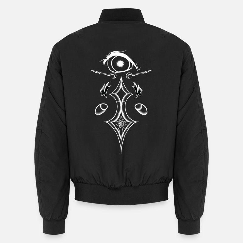 Style de glyphe d’œil ornementatif Bomber unisexe