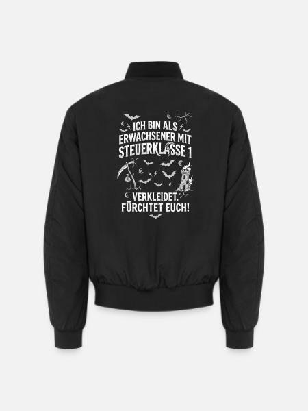 Steuerklasse 1 Fürchtet Euch Halloweenkostüm - Unisex Bomberjacke - Schwarz