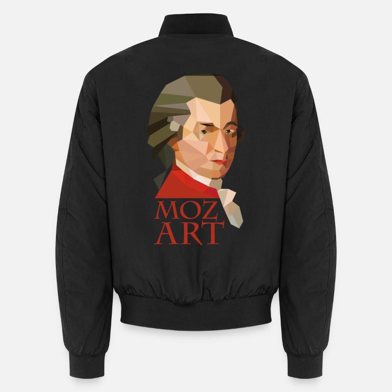 Mozart - Unisex Bomberjacke - Schwarz