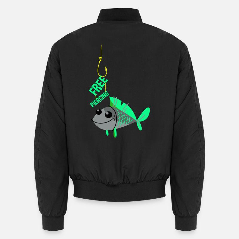 Piercing gratuit - Bomber unisexe - noir