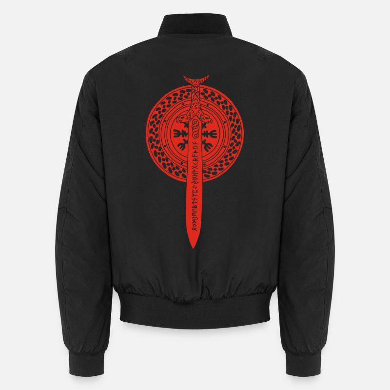 épée et bouclier viking (rouge) Bomber unisexe