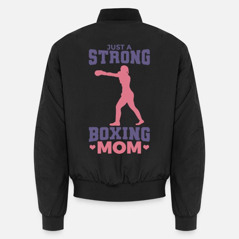 Nur eine starke Boxer Mama Unisex Bomberjacke