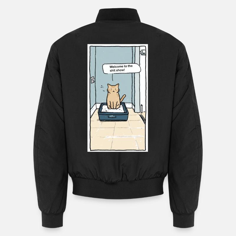 Katzenklo Shitshow Humor Unisex Bomberjacke