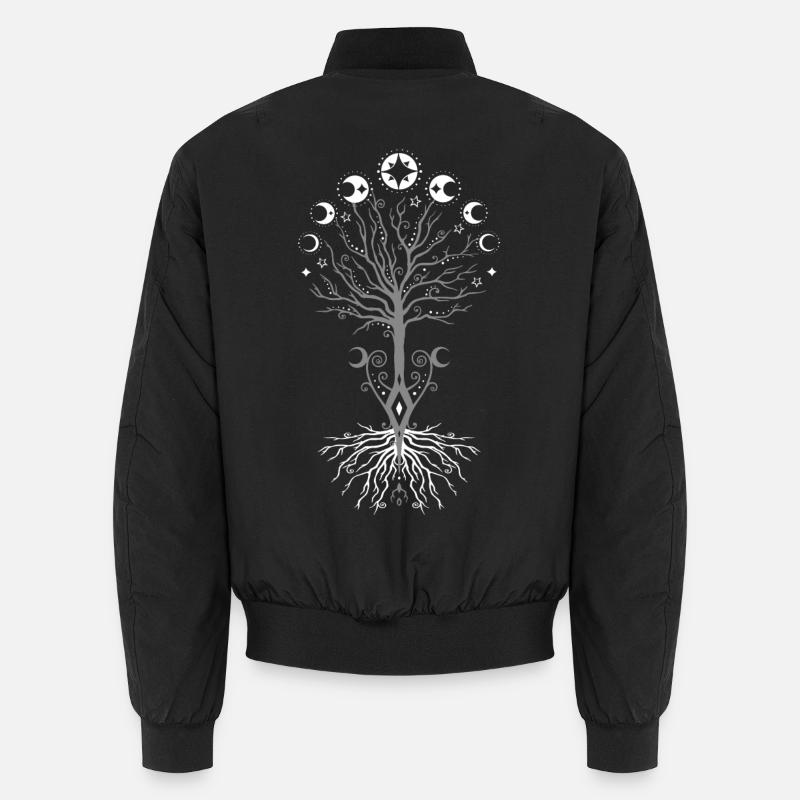 Yggdrasil Lebensbaum Vikings Arbre de Vie - Bomber unisexe - noir