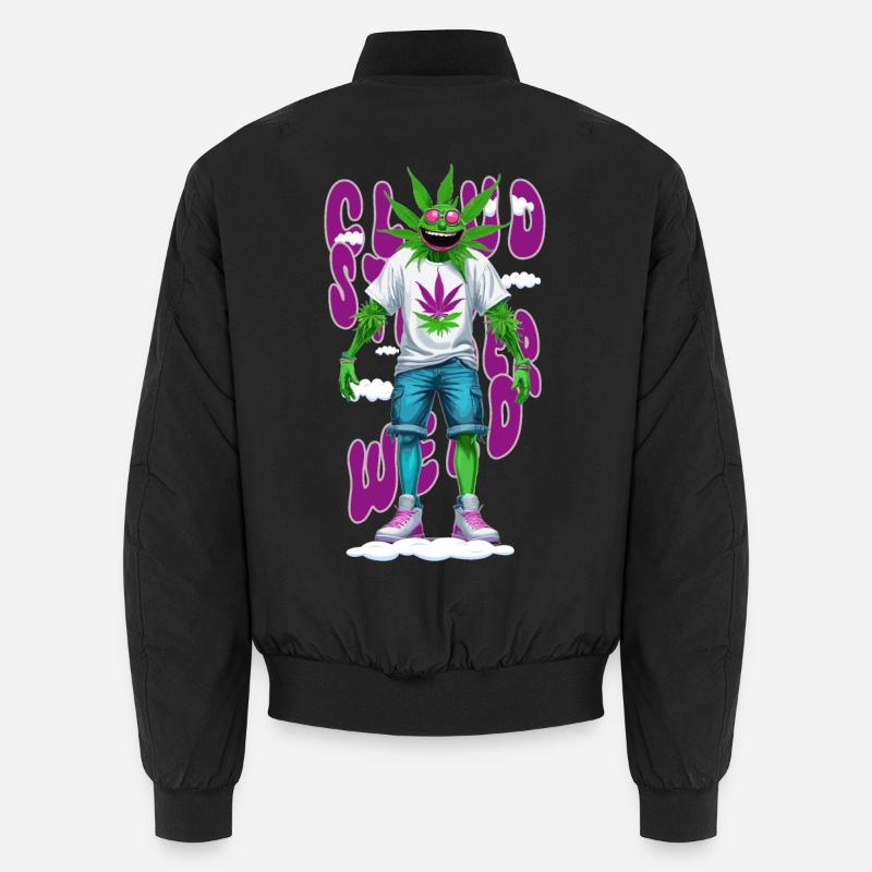 Tempête de nuages Weed Bomber unisexe